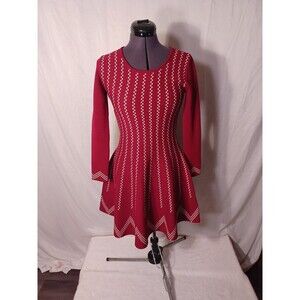 GIANNI BINI burgundy‎ kortni sweater dress
